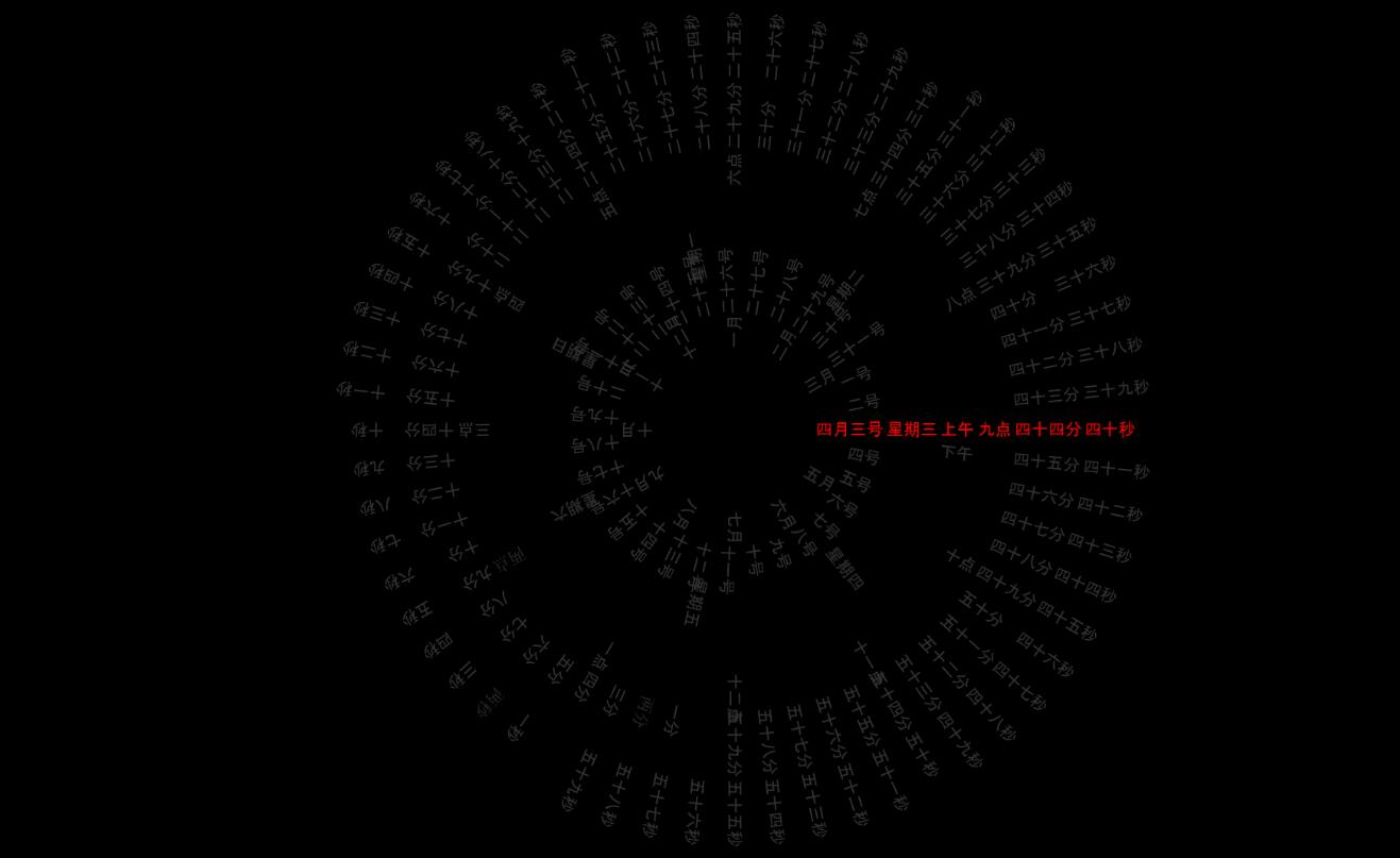 抖音很火的电脑屏保Word Clock - 6e428235 d887 4329 bb48 636298a9339d